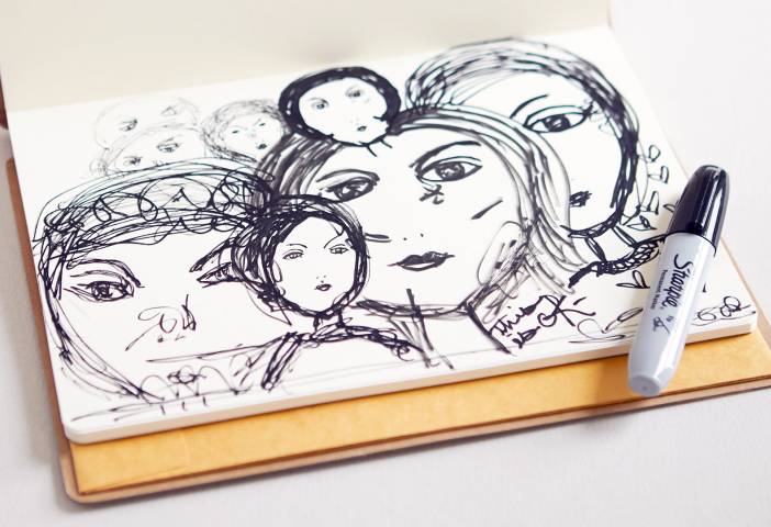 How to deal with unwanted sketchbook drawings — Cathryn Worrell Art &  Illustration