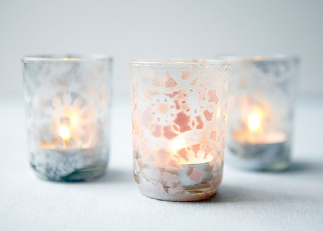 Spray-Painted Votives by Courtney Cerruti - Creativebug