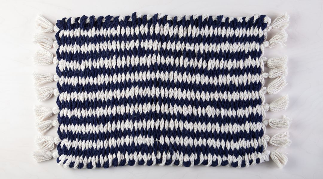 Woven Finger-Knit Rug by Anne Weil - Creativebug