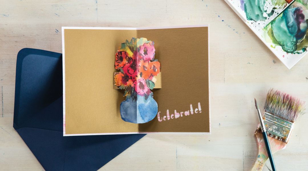 Cricut Crafts Floral Pop Up Card By Courtney Cerruti Creativebug