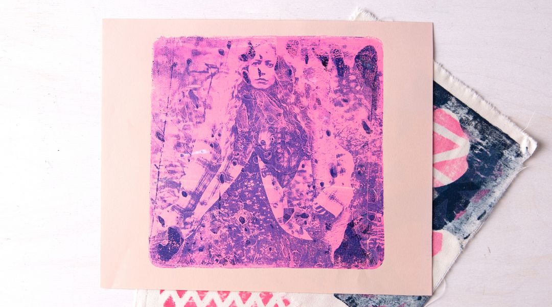 Gelli plate printing is an easy and fun activity to do with kids