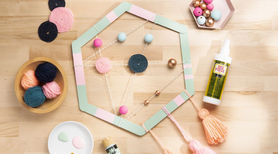 Pink Dreamcatcher Kit - Crafting For Kids base