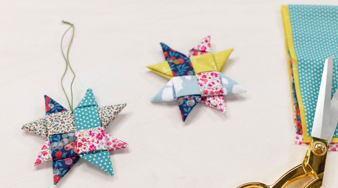 Woven Fabric Star Ornament