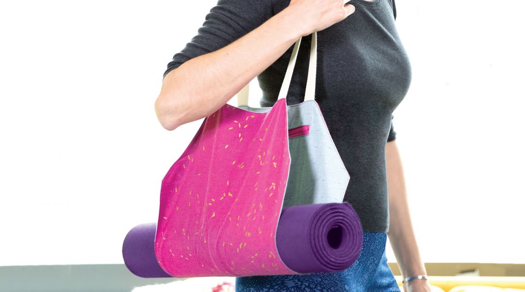 Yoga Mat Bag Tote Carrier with Three Pockets and Zipper Top
