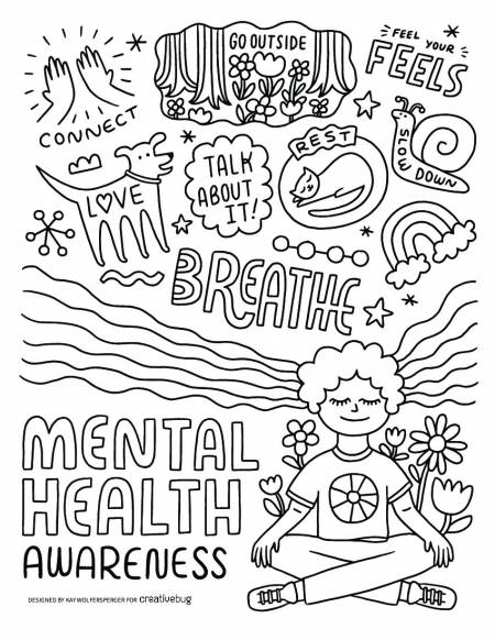 coloring page black awareness