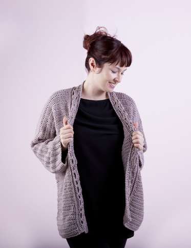 Super Slouch Crocheted Cardigan