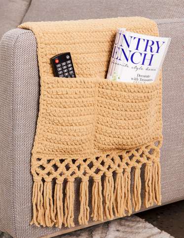 Hide-Away Crochet Sofa Caddy