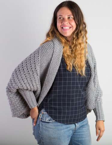 Knitted Cocoon Cardigan