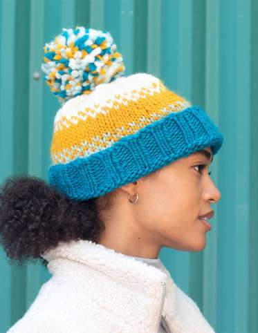 Dappled Shades Knit Hat