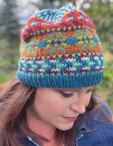 Knit Kaleidoscope Harmony Hat