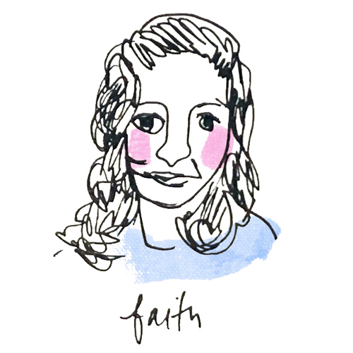 Illustrated portrait of Faith Hale